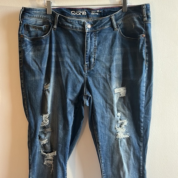 Mid Rise Skinny Jeans Size 20 Warehouse One - Picture 2 of 6